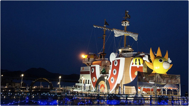 日本長崎。豪斯登堡海賊王One Piece主題介紹: 伴手禮、千陽號登船、急救站也是魯夫